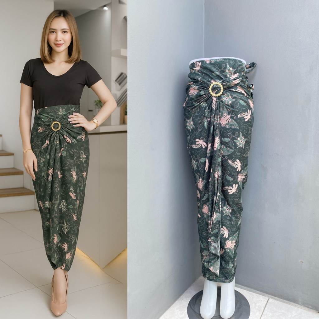 Rok Kebaya Modern Lilit Batik Bawahan Jarik Kondangan Bridesmaid Kekinian Rok Wisuda Modern Terbaru