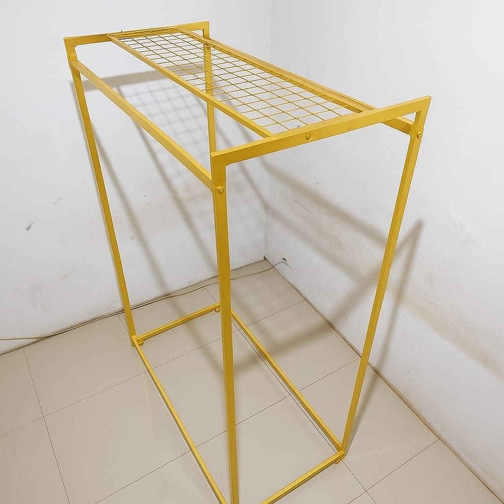 gawang rak/gawang kubus/gawang ram/rak baju besi/rak baju ram/gawang besi kubus/gawang kubus besi/ga