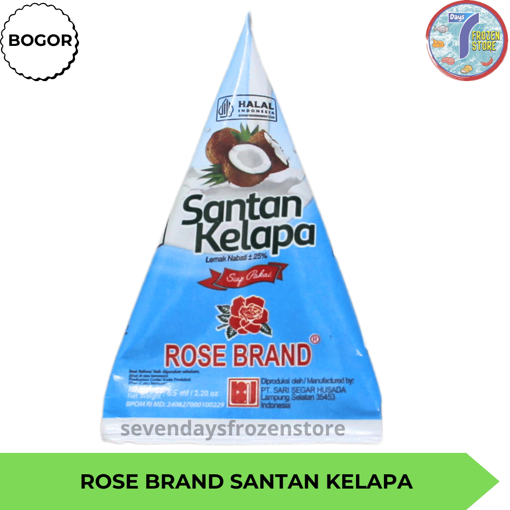 

Rose Brand Santan Kelapa Coconut Cream 65 Ml
