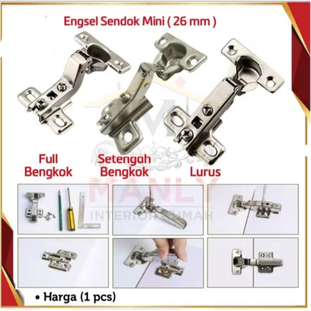 [ Huben ] engsel sendok mini | engsel pintu lemari