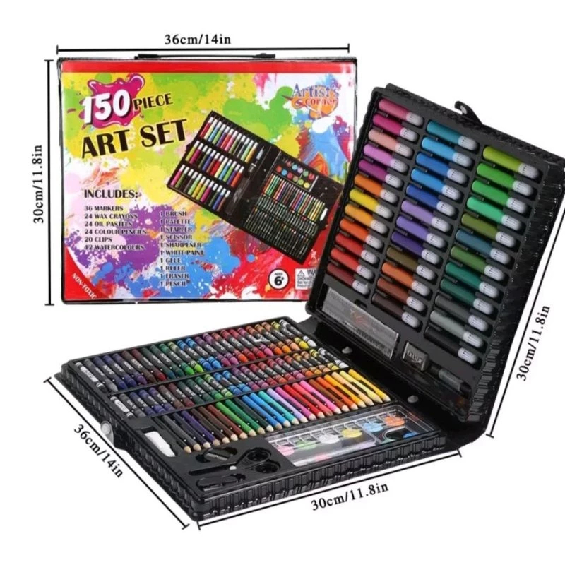 

art set pensil warna crayon warna warni