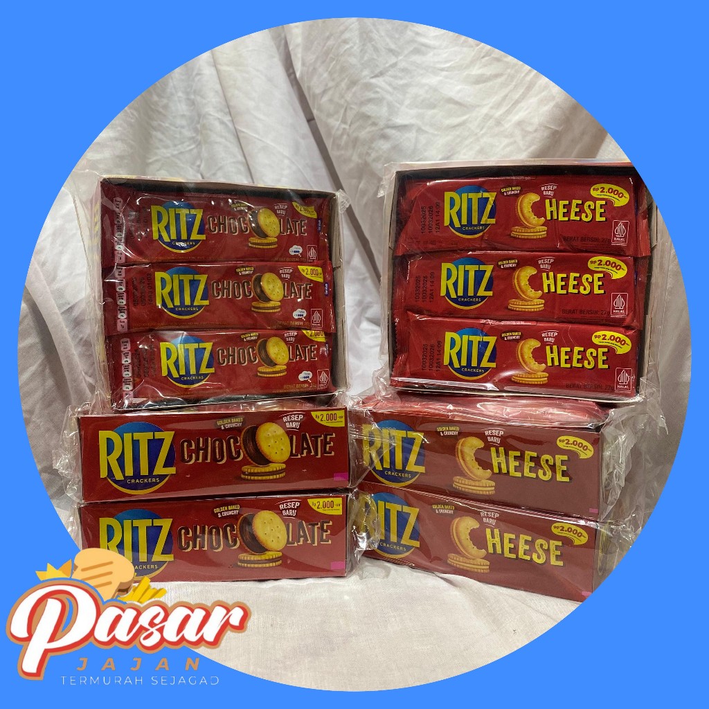 

Ritz Crackers Chocolate Dan Cheese Isi 12pcs x 27gr