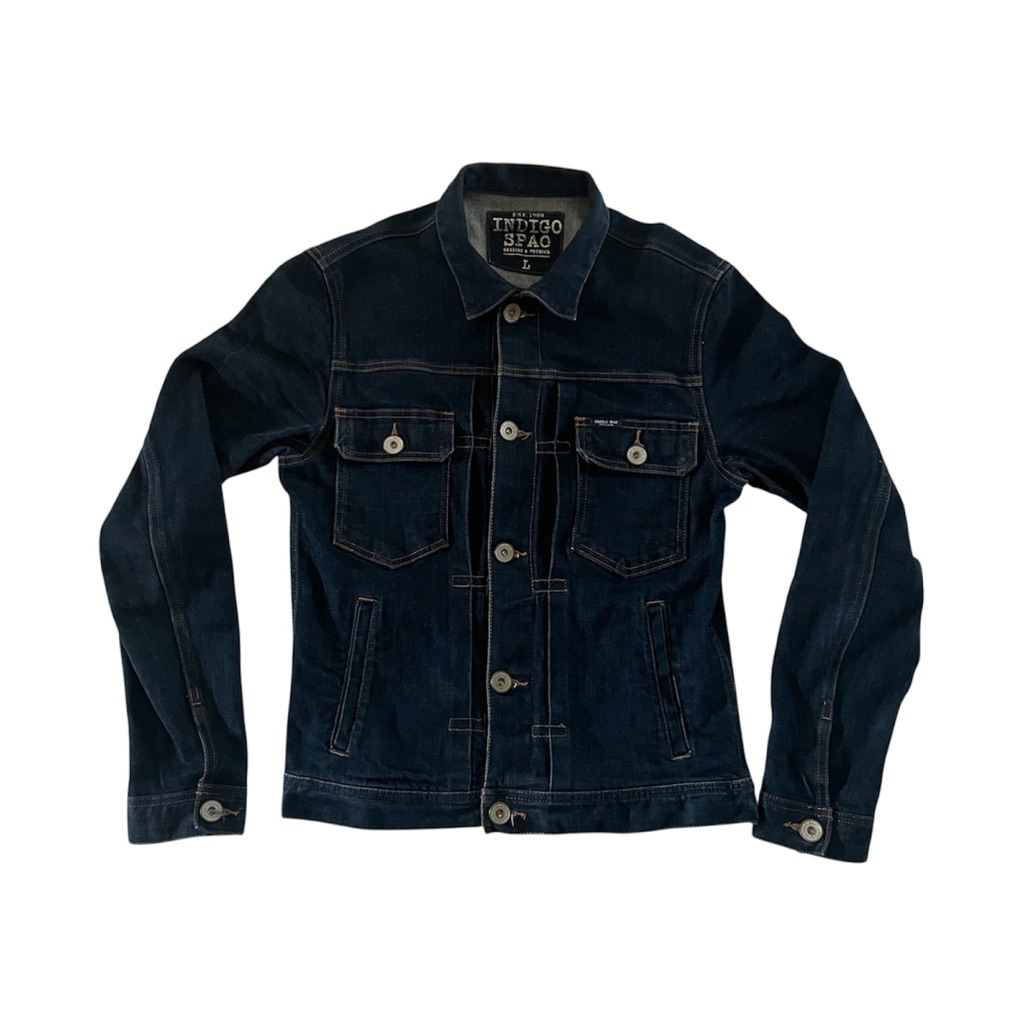 SPAO Indigo Trucker Type 2 Selvedge Denim Jacket