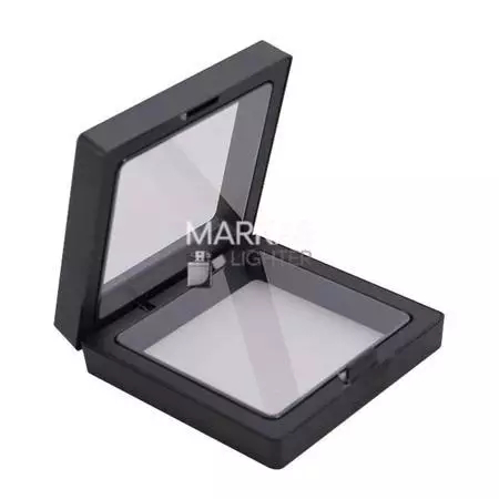 Kotak Display Mengambang Floating Frame Transparan – Pajangan Zippo, Koin, Perhiasan