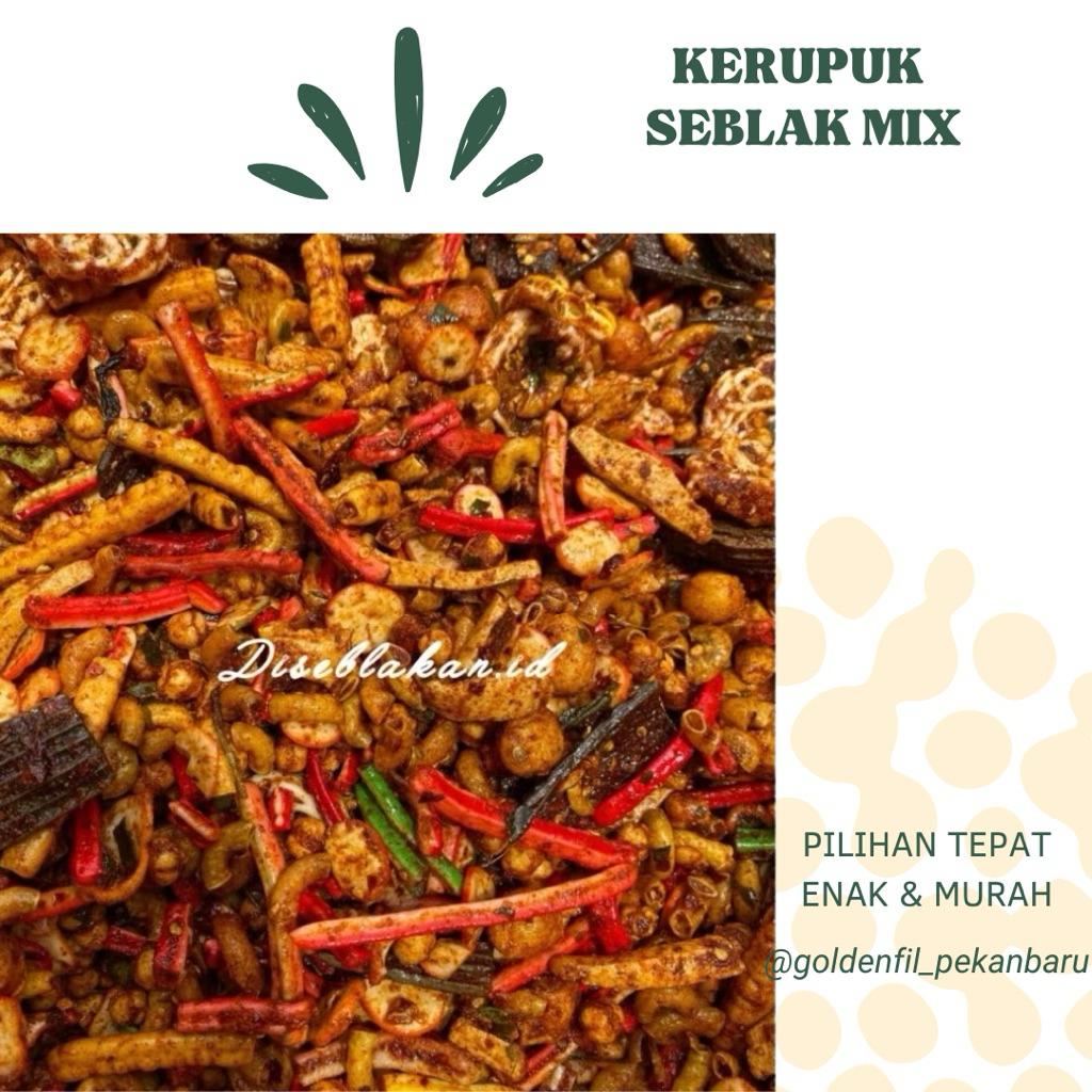 

Kerupuk seblak mix 250g - 1kg