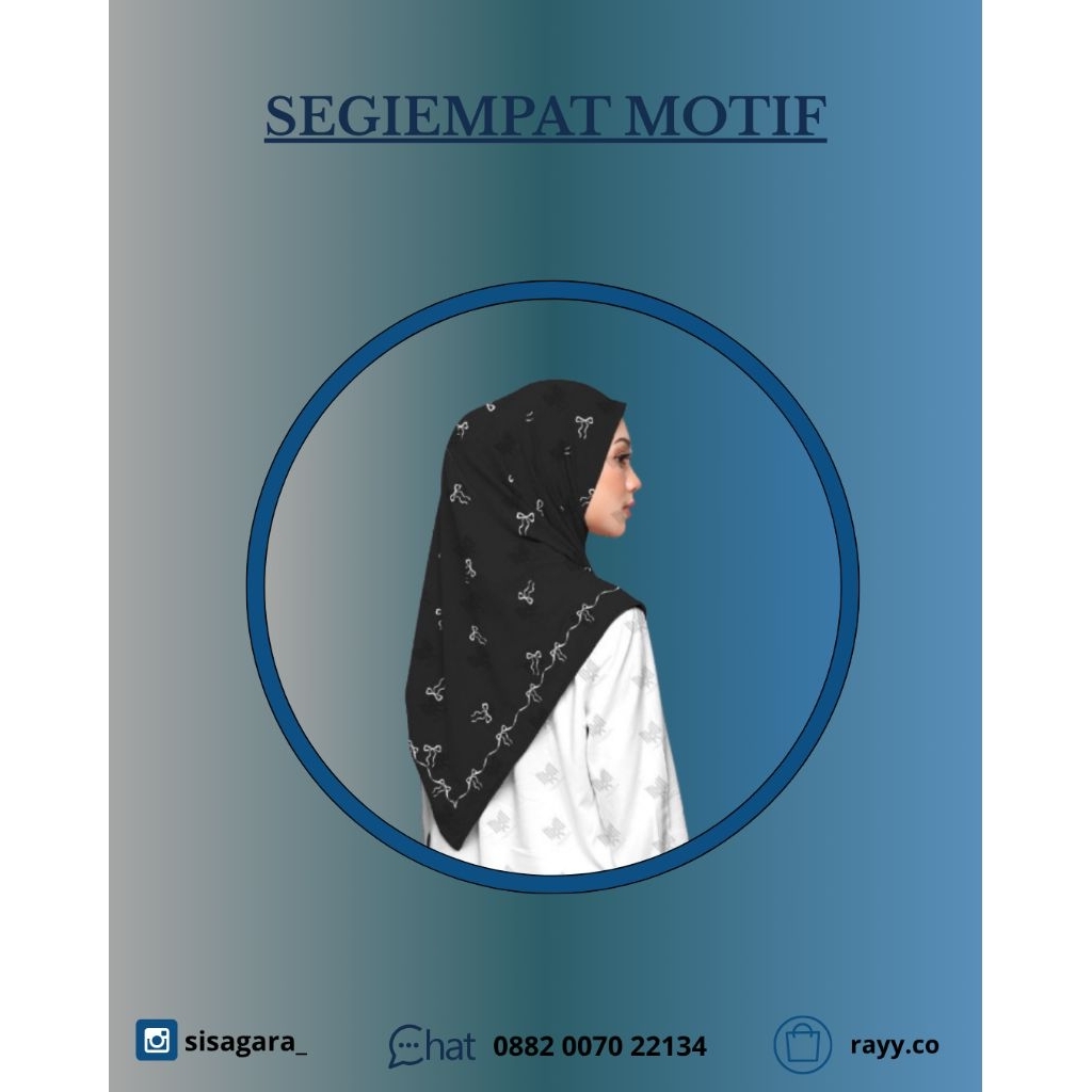 jilbab segiempat motif | jilbab segiempat | jilbab syari | jilbab premium | jilbab voal premium