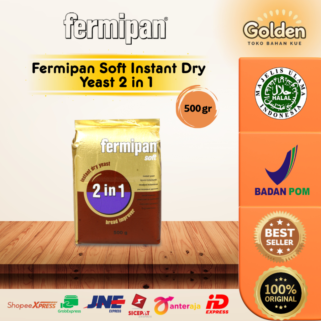 

Fermipan Soft Instant Dry Yeast 2 in 1 500 gr