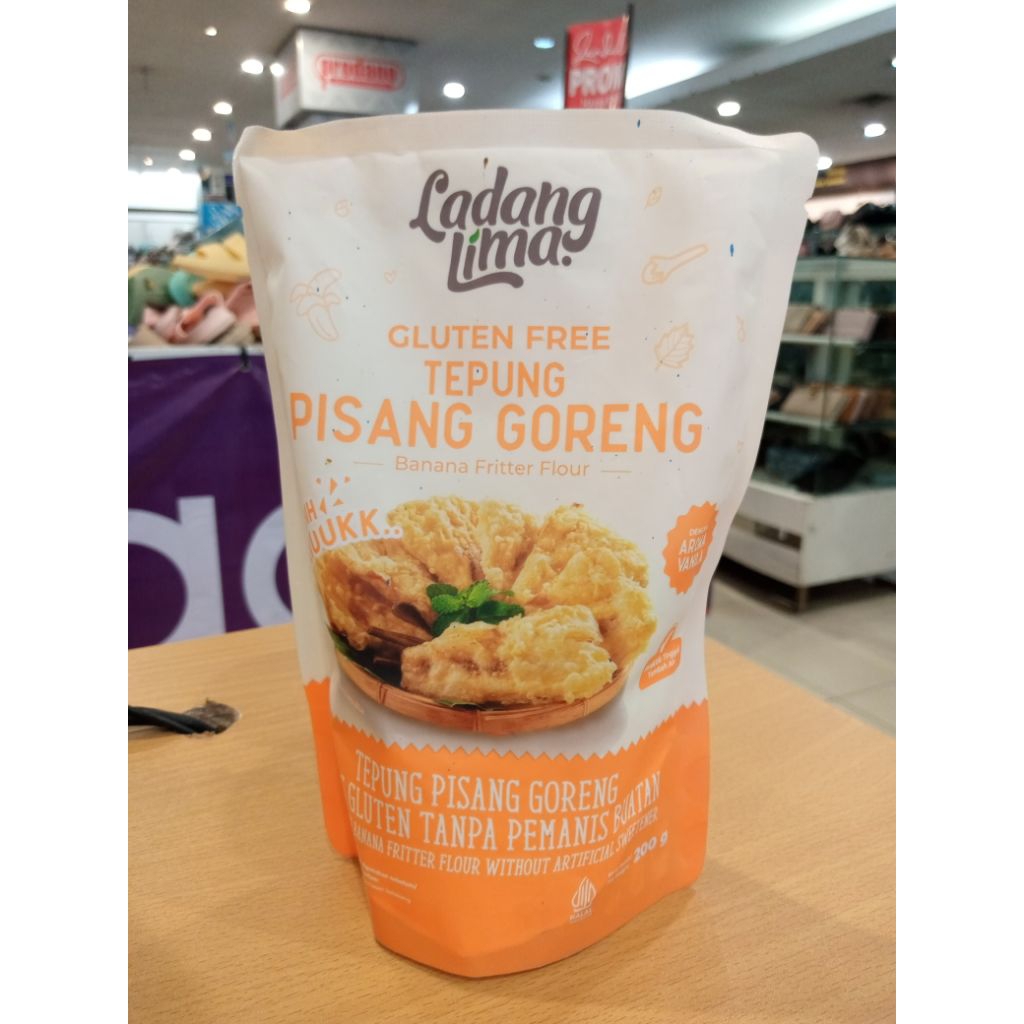

Ladang Lima tepung Pisang Goreng tanpa pemanis buatan
