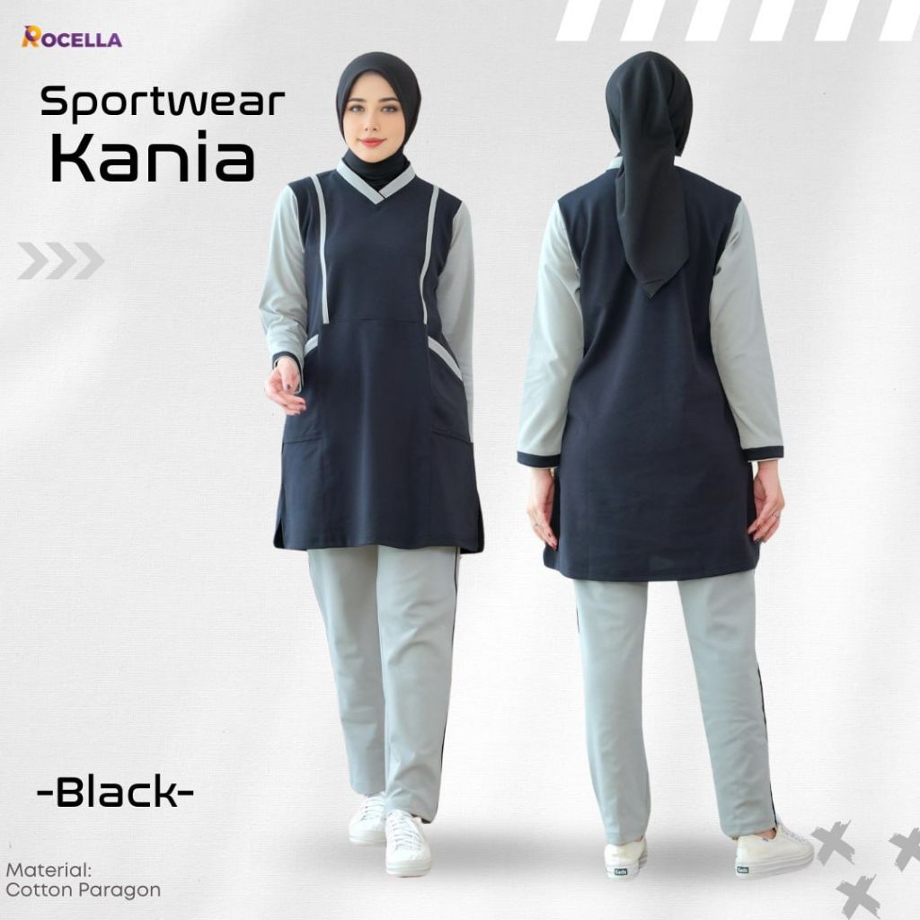 Setelan olahraga wanita muslimah seragam olahraga wanita baju olahraga wanita muslimah Rocella sport