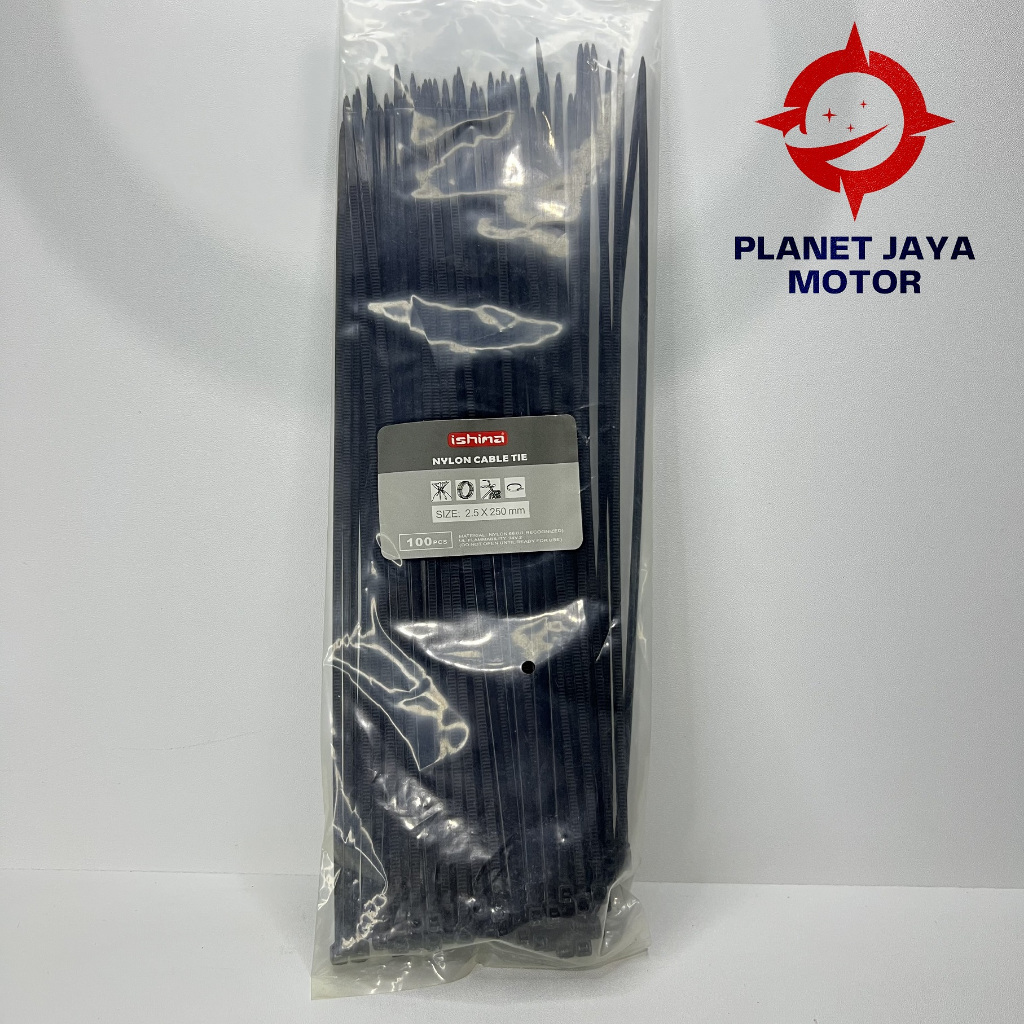 

Tali Ties Hitam 2,5 x 250mm (100PCS)