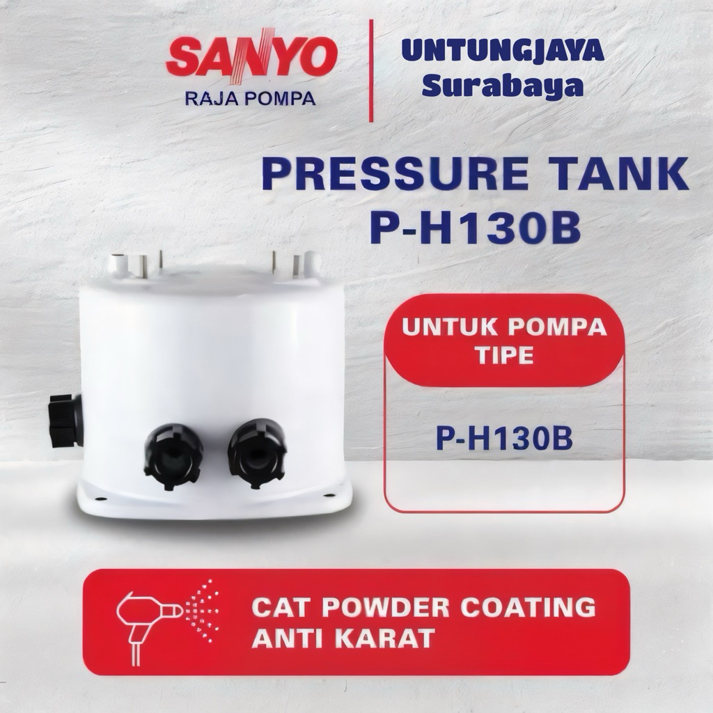TABUNG SANYO ORIGINAL PH 130 B // PRESSURE TANK SANYO PH130B // JUAL SPAREPART POMPA SANYO