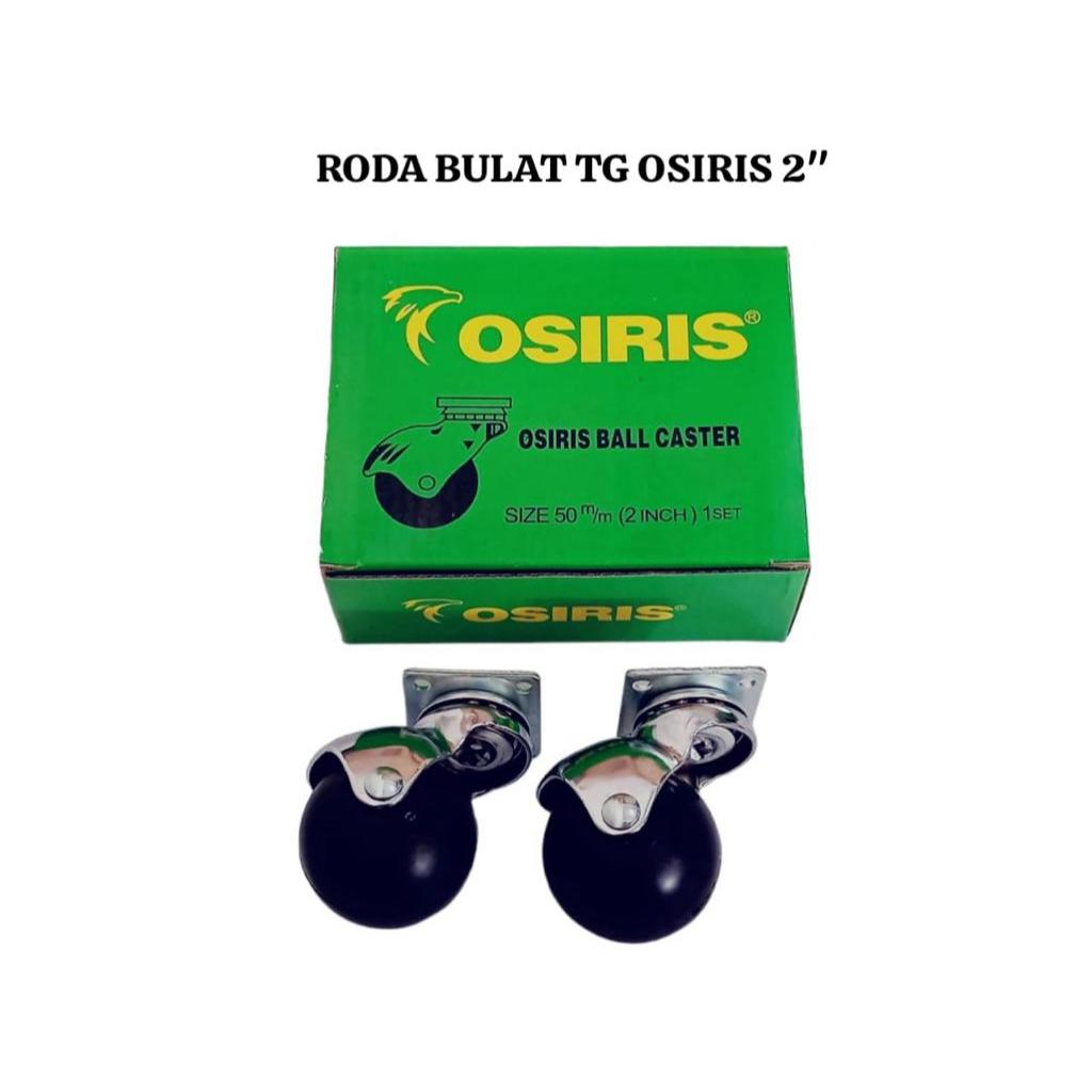 Roda Caster Castor Karet Bulat Hidup 2 Inch Putar Plastik 2Inch 2Inci Etalase Troli Trolley Kastor H