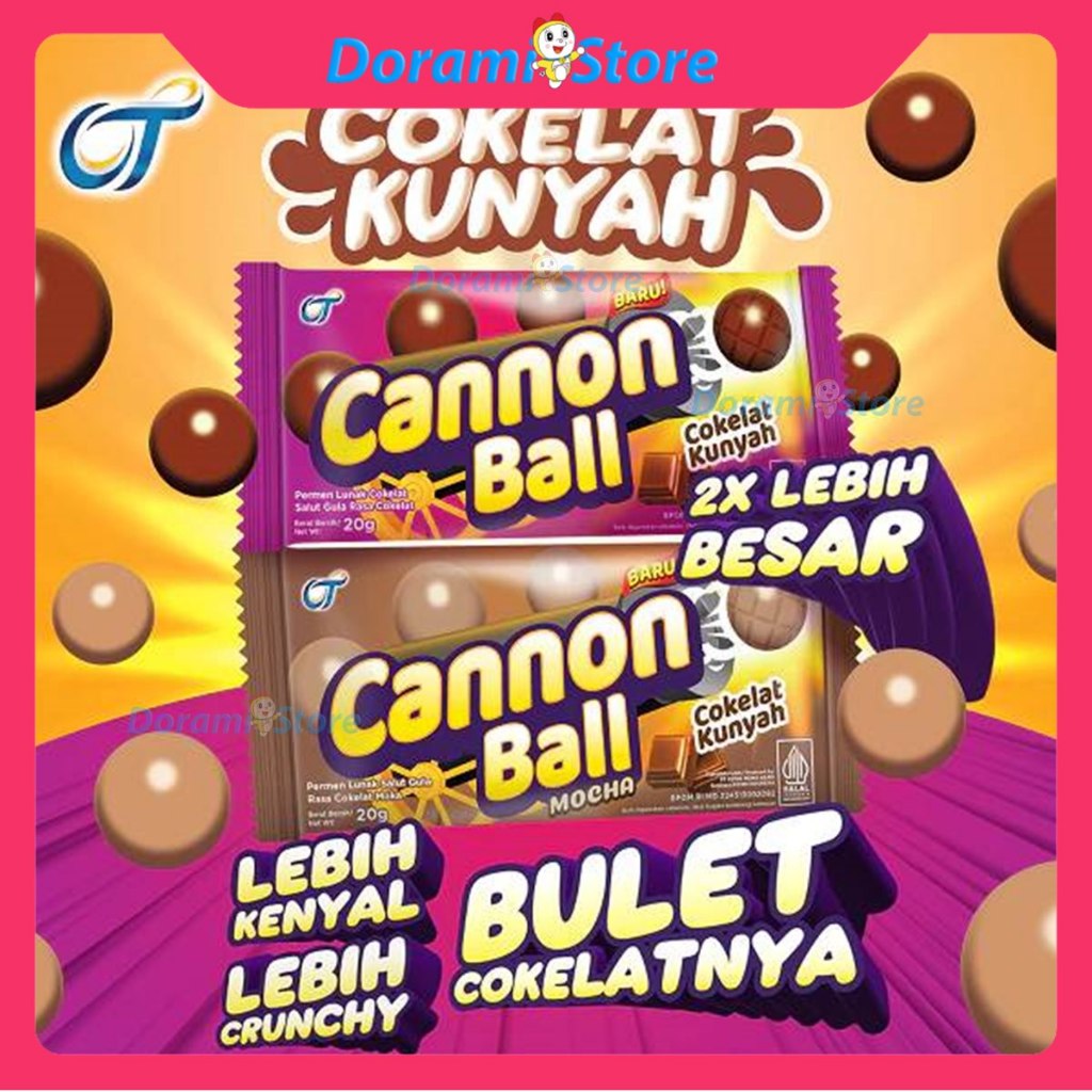 

Cannon Ball Box Isi 12x20gr / Permen Kunyah Enak