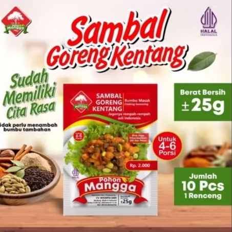 

Bumbu Sambal goreng kentang/enak/gurih mantap/cap pohon mangga