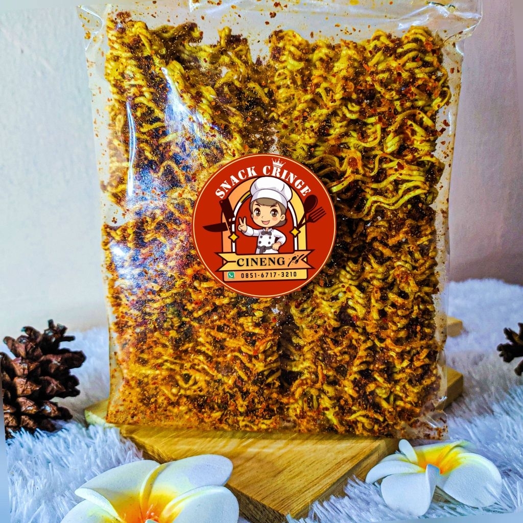

Mie keriting/Mie pedas daun jeruk/90gr/Snack Cringe/cemilan viral terlaris