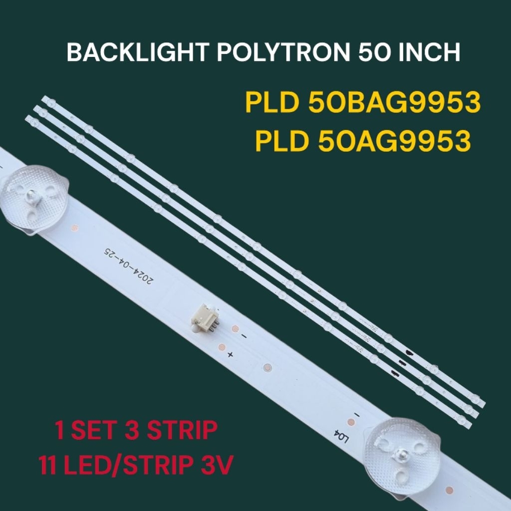 BACKLIGHT TV POLYTRON 50 INCH MODEL PLD-50BAG9953 / PLD 50AG9953