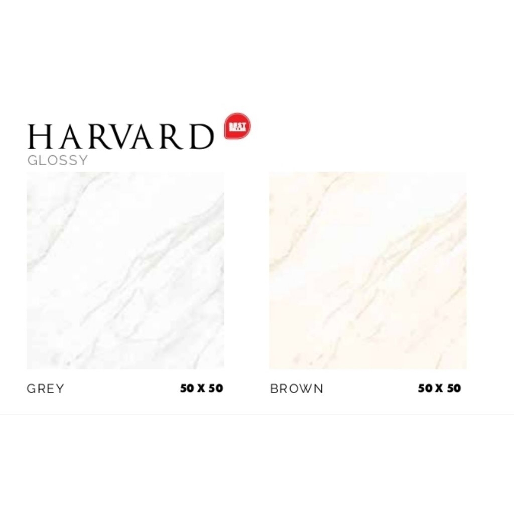 KERAMIK MEREK PLATINUM TYPE HARVARD GREY HARVARD BROWN UKURAN 50X50 GLOSSY