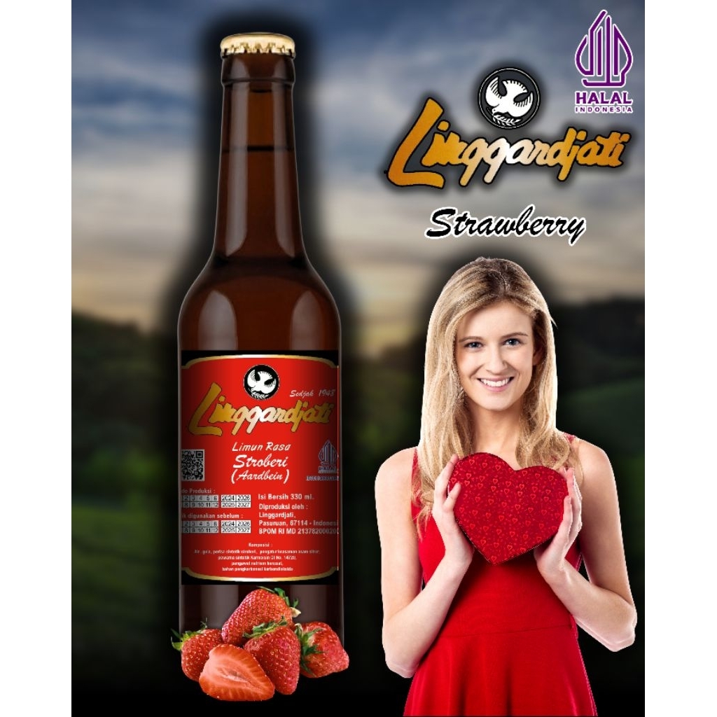 Limun Linggardjati Strawberry 330ml