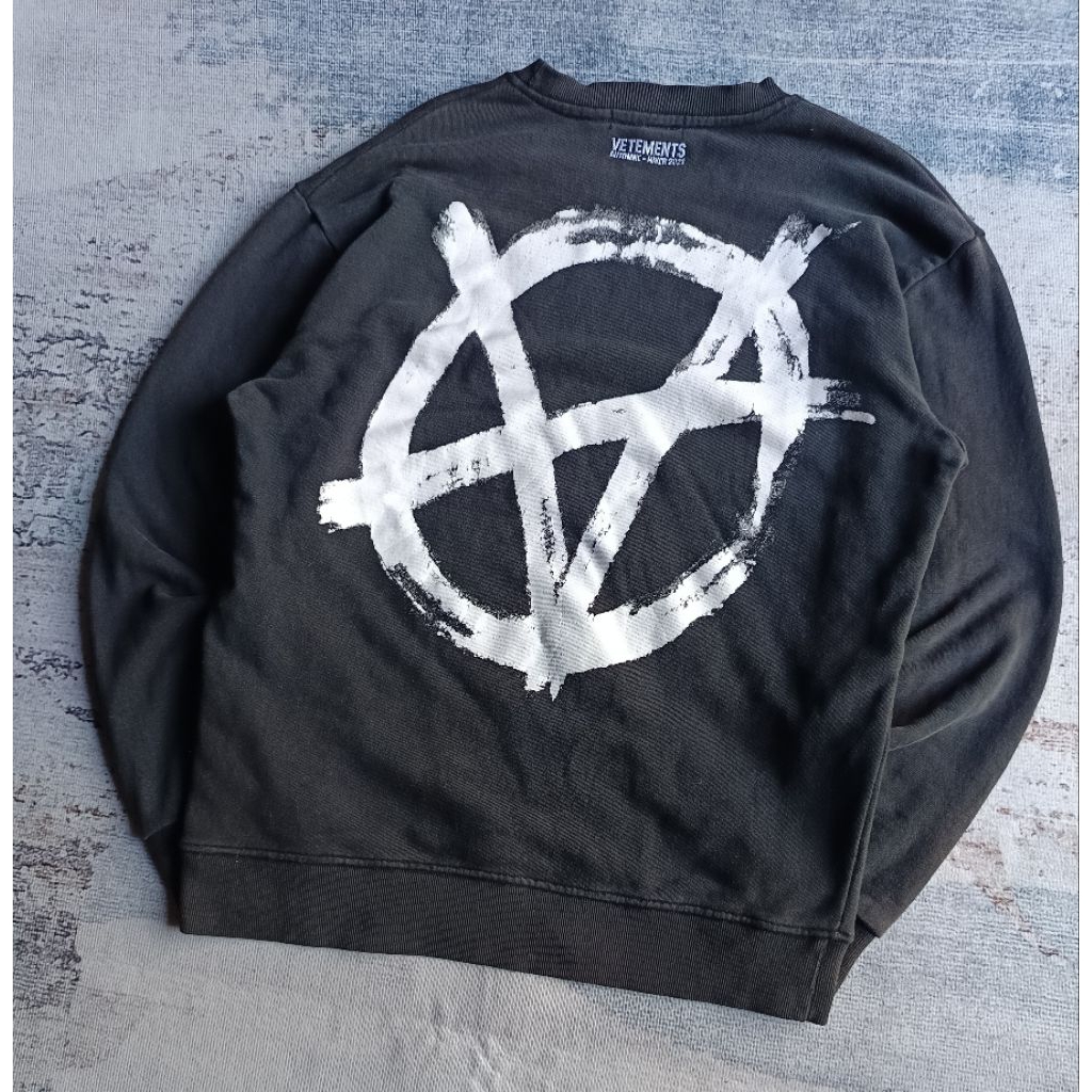 crewneck vetements anarki mix bordir
