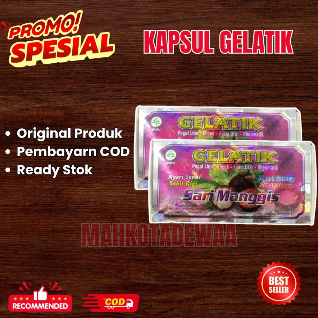 

Gelatik Kapsul Sari Kulit Manggis Ori 100% Asli