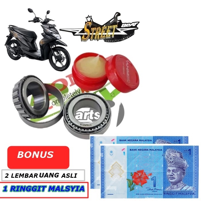 Komstir Bambu Bearing Comstir bambu honda beat Steet Beat New  Gemuk BONUS 2 lembar ringgit malaysia