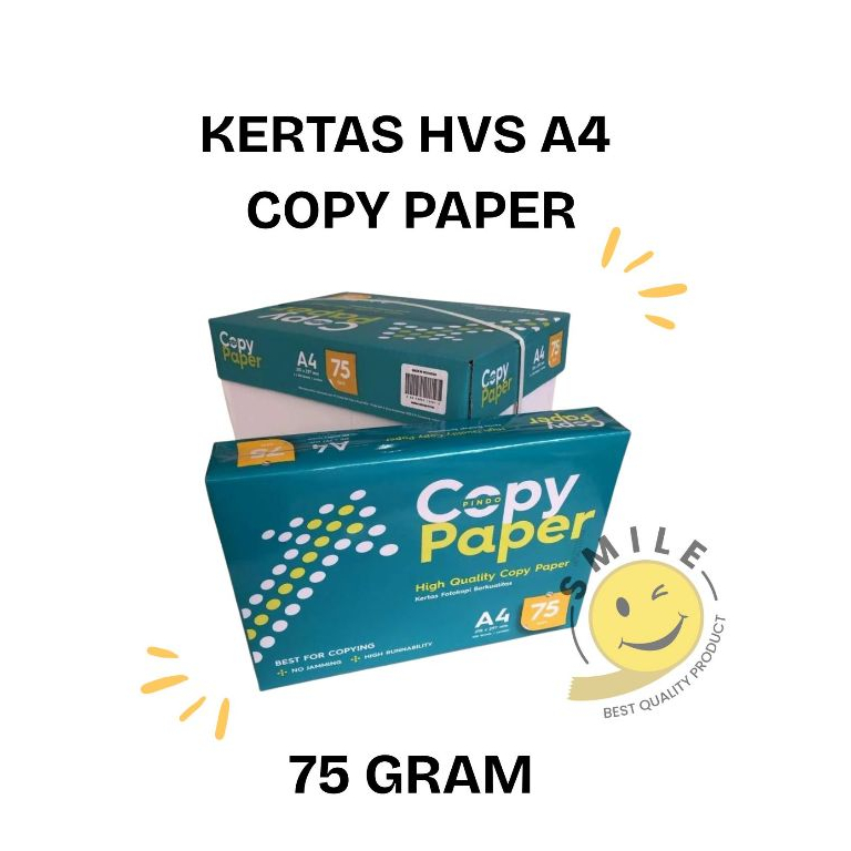 

Kertas HVS A4 / Copy Paper 75 Gram / Best Quality