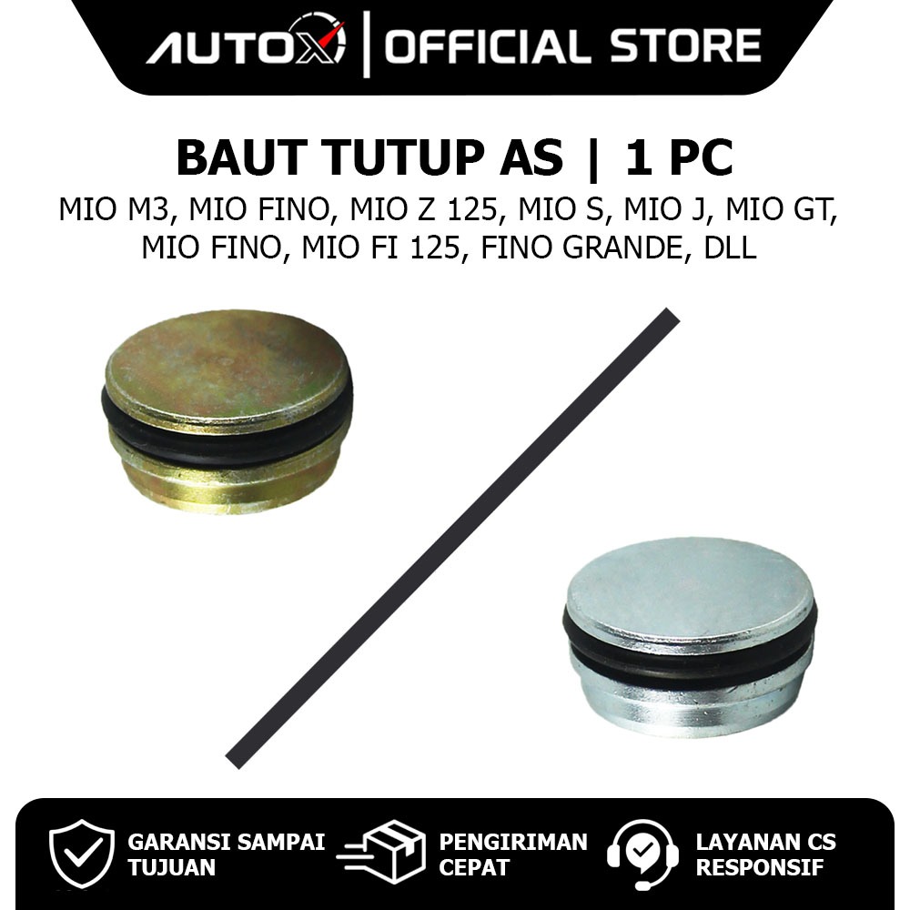 Baut Tutup As Mio M3 Z 125 S J GT FI 125 & Fino Grande Warna Random Emas & Silver Baud Depan Oring S