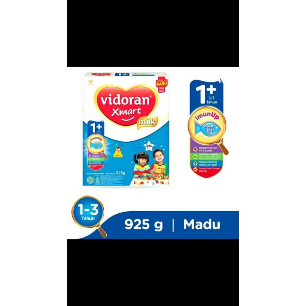 

Vidoran Xmart 1+ dan 3+ rasa madu dan vanila