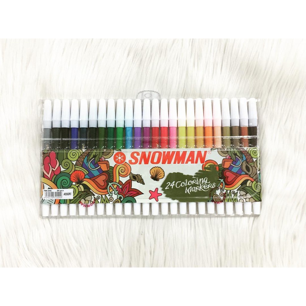 

Spidol Kecil Snowman 24 warna Pencil Maker