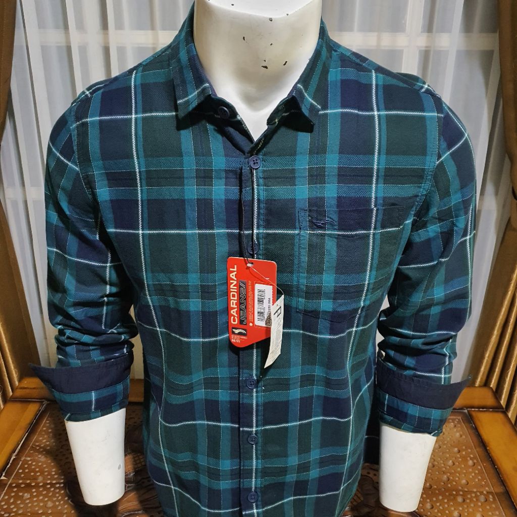 Kemeja Pria Cardinal Jeans Slimfit