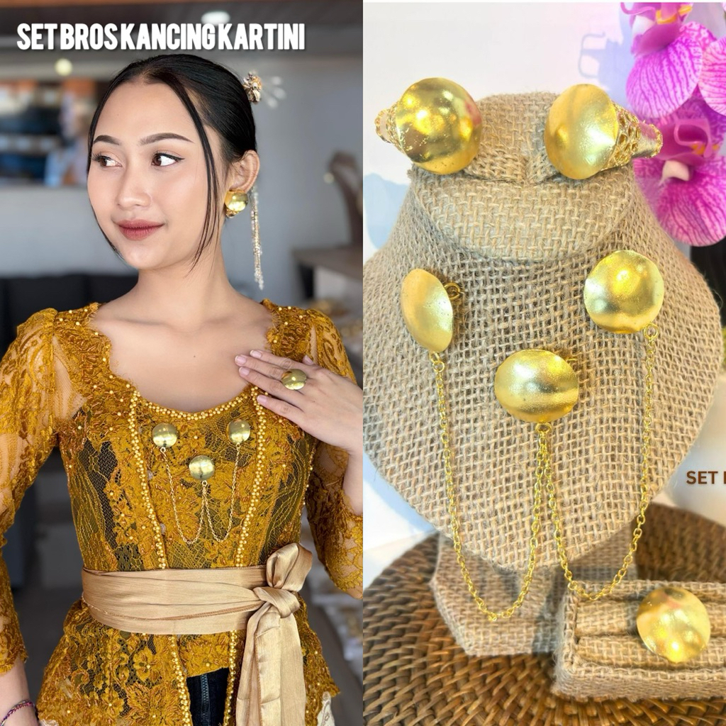 STARLIGHT BALI - Set Bros Kancing Kartini SET LENGKAP (BROS, CINCIN, SUBENG) / Set Alpaka / Bros Alp