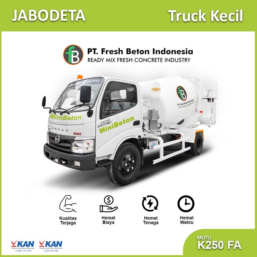 MINI BETON Fresh Beton Indonesia K-250 FA Spesial HUT Fresh Beton Indonesia