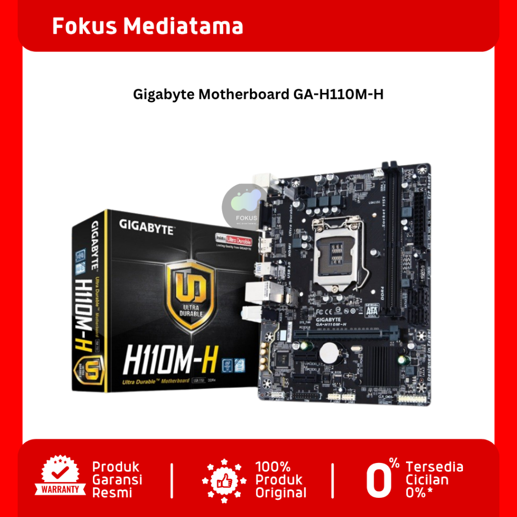 Gigabyte Motherboard GA-H110M-H