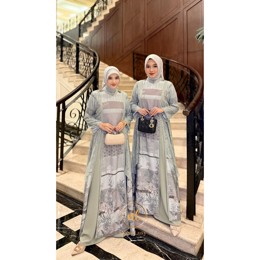 NEWLUSY// VIONA DRESS GAMIS BY NEW LUSY TERBARU COD