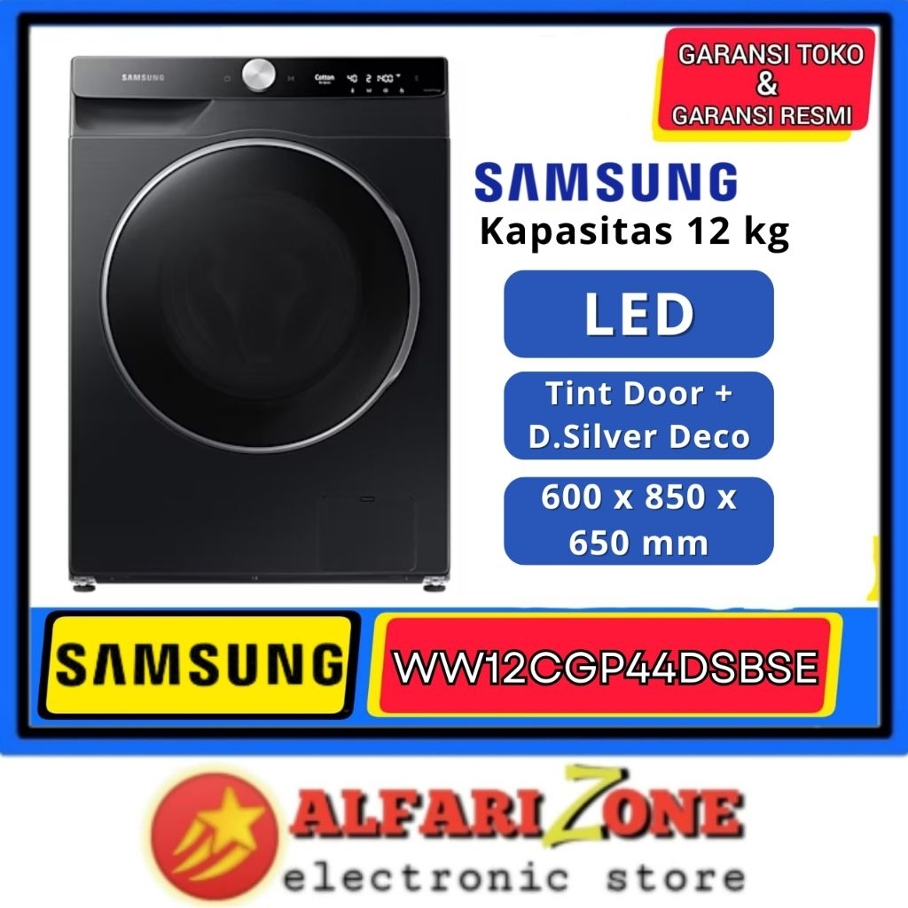 Mesin Cuci 12 Kg SAMSUNG WW12CGP44DSBSE Inverter mesin cuci Front Loading 12Kg Samsung WW12CGP44D