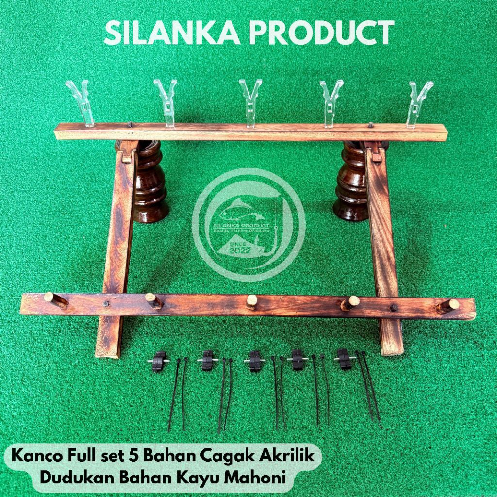 Kanco/Dudukan Joran timbang Akrilik Sensitive Fullset dudukan golong