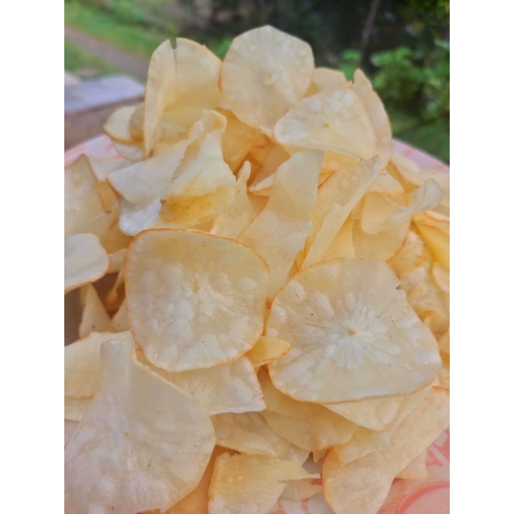 

keripik singkong original cemilan enak renyah berat 250gr asli produksi sendiri jajanan khas Bruno Purworejo