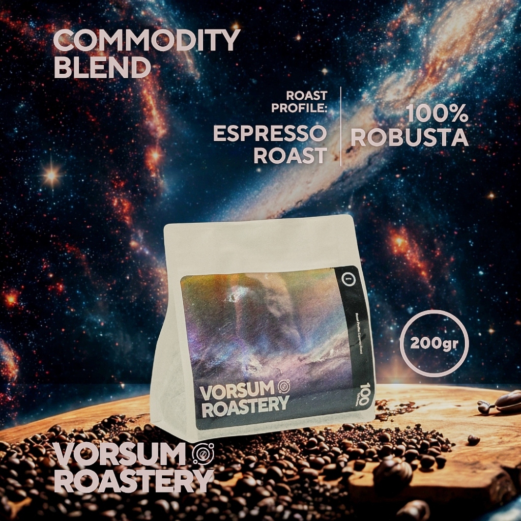 

Commodity blend 100% Robusta - Espresso Roast Coffee 200gr, 500gr, 1kg, 5kg Vorsum Roastery