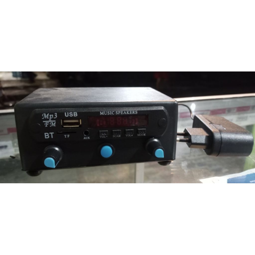 Mini amplifier bluetooth rakitan stereo 2x30 watt 12volt