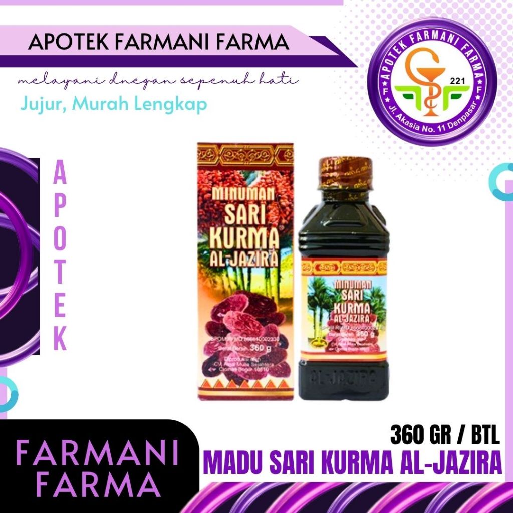 

SARI KURMA AL-JAZIRA 360 GRAM / SARI KURMA / MADU STAMINA / HOONEY KURMA / MADU ANTIOKSIDAN