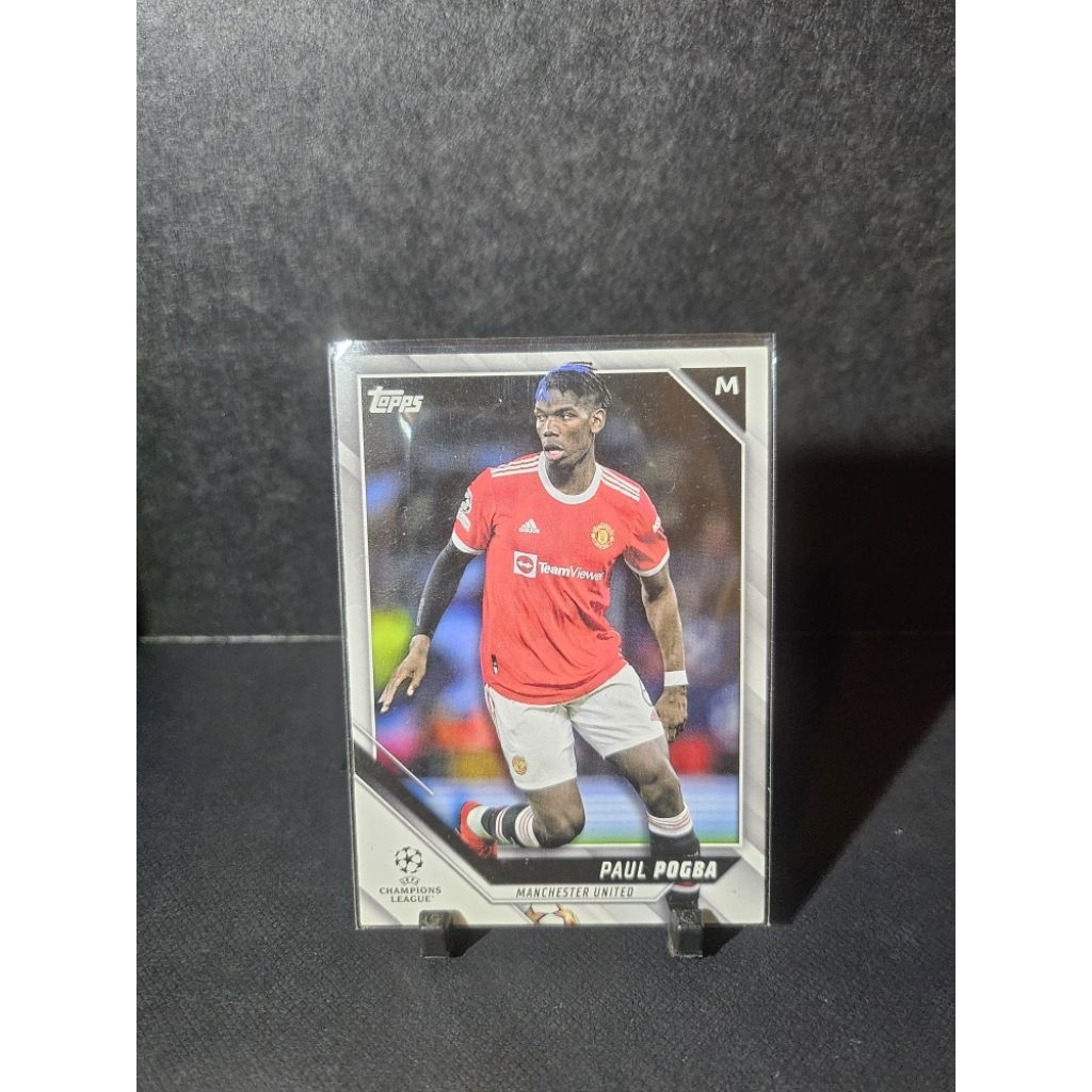 Manchester United 21/22 Base UCL Paul Pogba Japan Card [Topps Official]