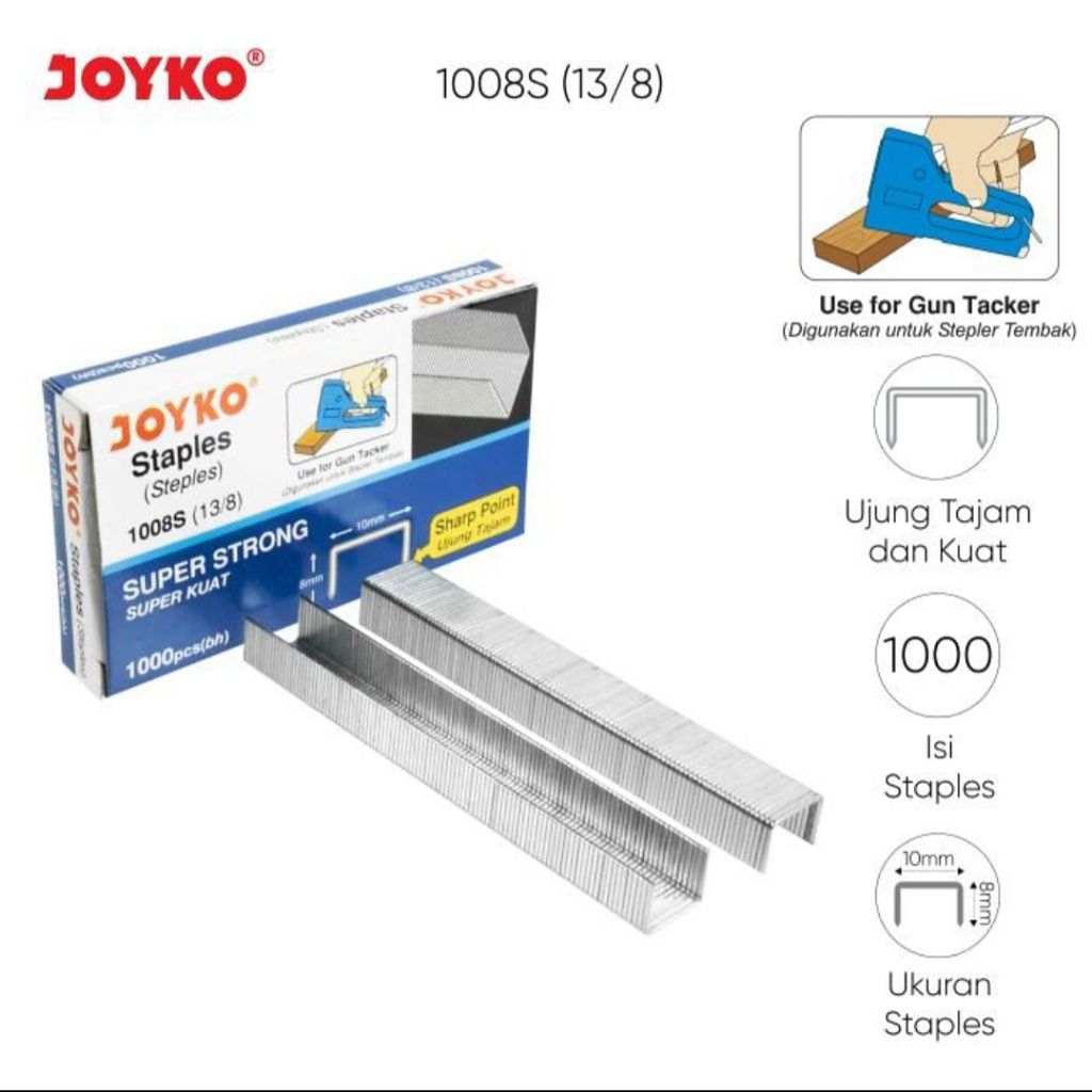

Isi Staples Tembak 13/8 / Refil stapler Gun Tacker