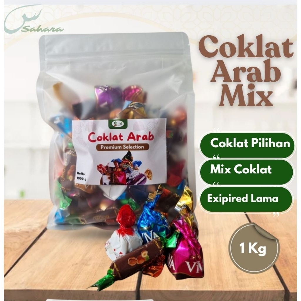 

Coklat Arab Mix 1 Kg Oleh-Oleh Haji dan Umroh