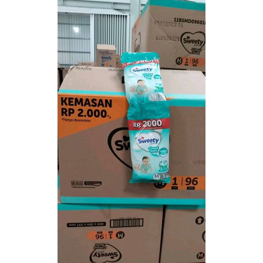 1 karton sweety silver Renceng isi 96pcs