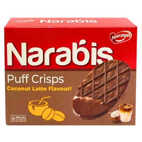 

[63 Gram] Narabis Puff Crips Coconut Latte Flavour / Butter Flavour / Dark Chocolate Flavour 63 gr