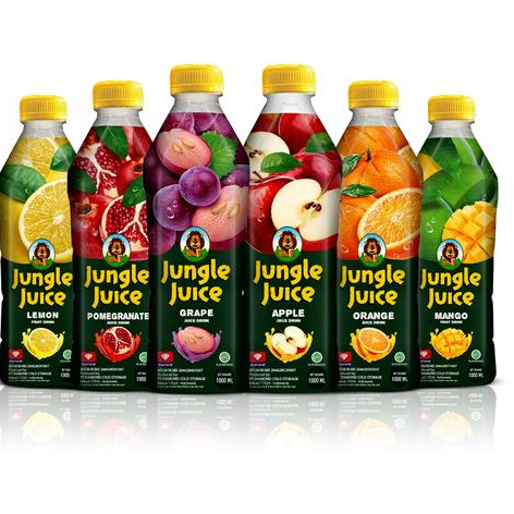 

Jungle Juice 1 Liter - Apple Grape Guava Lemon Mango Orange Pineapple Pomegranate Soursop - Convenient Gosend Grab Only Delivery
