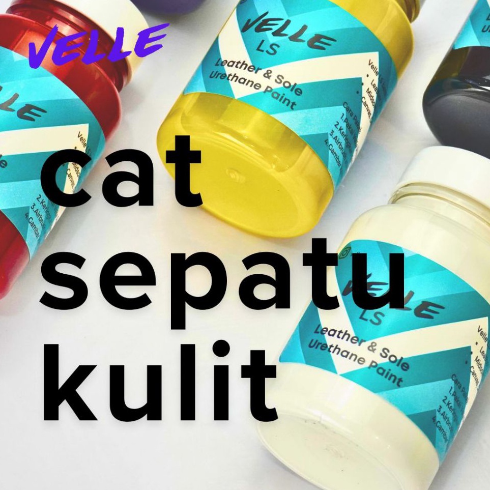 KODE O14N Velle LS  Cat Sepatu Kulit dan Sol Leather Paint Permanen Anti Luntur ke Kulit Sintetis Mi