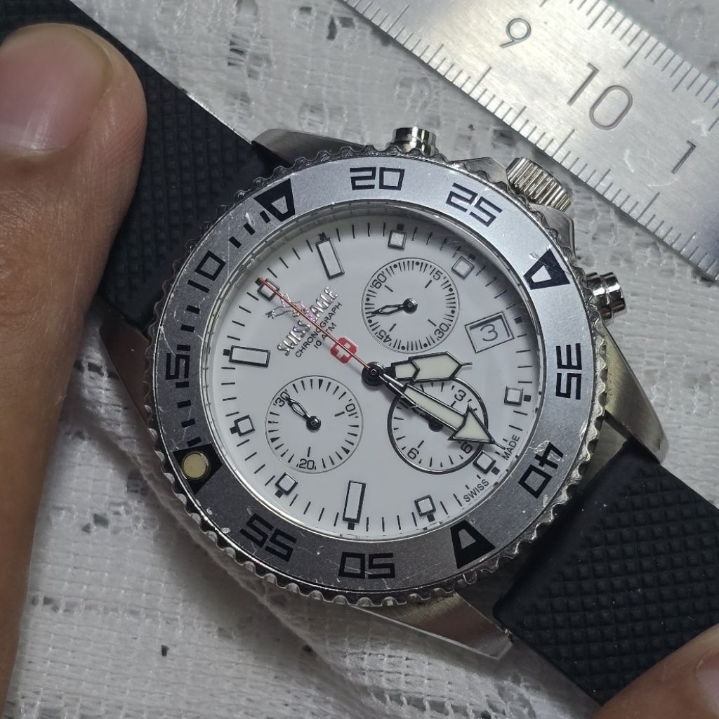 Jam Swiss Eagle 11329J Chronograph Swiss Made Bekas