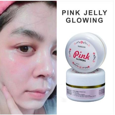 ( BPOM ) Jelly Glowing Pink Cream Pemutih Wajah Glowing Cepat / Cream Pemutih Wajah BPOM Ori dan Cep