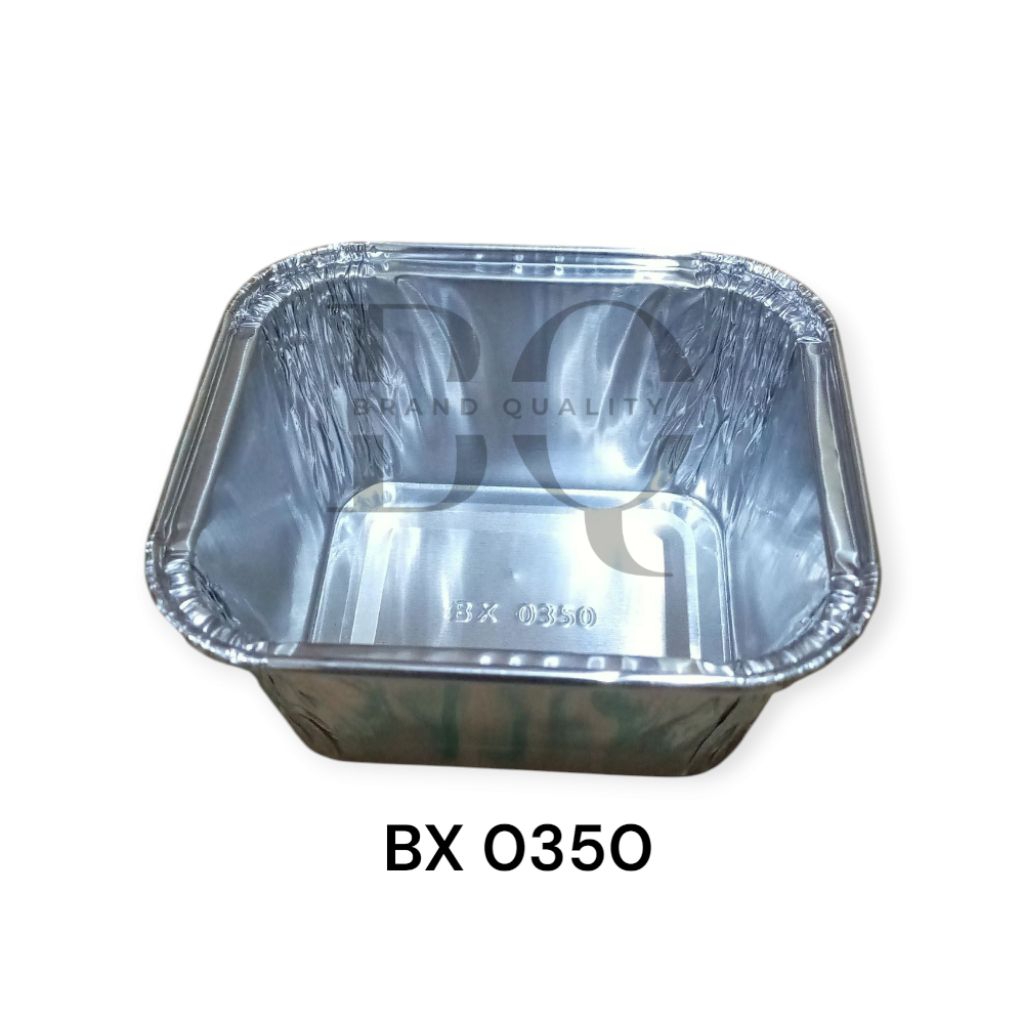 LOYANG WADAH ALUMINIUM FOIL TRAY BX 0350 ALUMINIUM TRAY CUP BX-0350 + TUTUP PER PCS